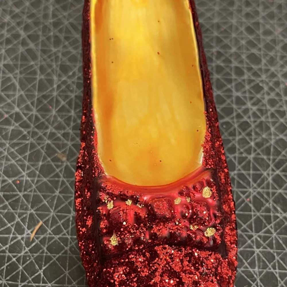 Christopher Radko Wizard‎ Of Oz Blown Glass Ornaments RUBY SLIPPERS (One) *Read!